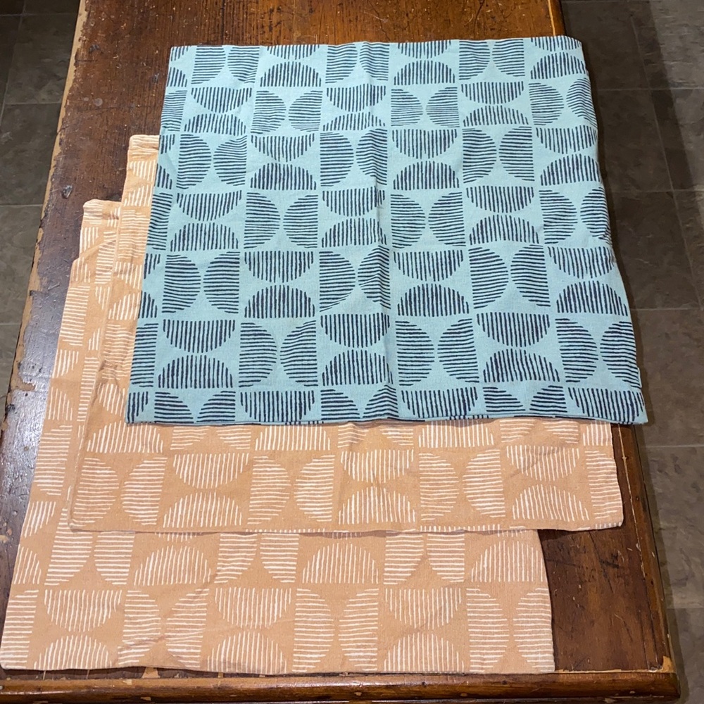 Three H&M 100% cotton natural fibres 20 x 20 pillow covers
